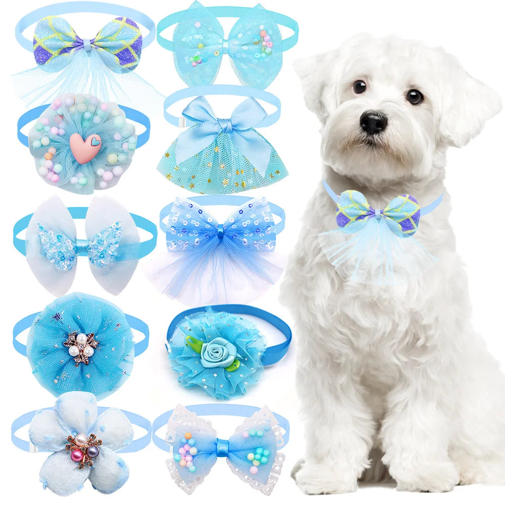Lace Bow Collar Charms Set – 10pcs
