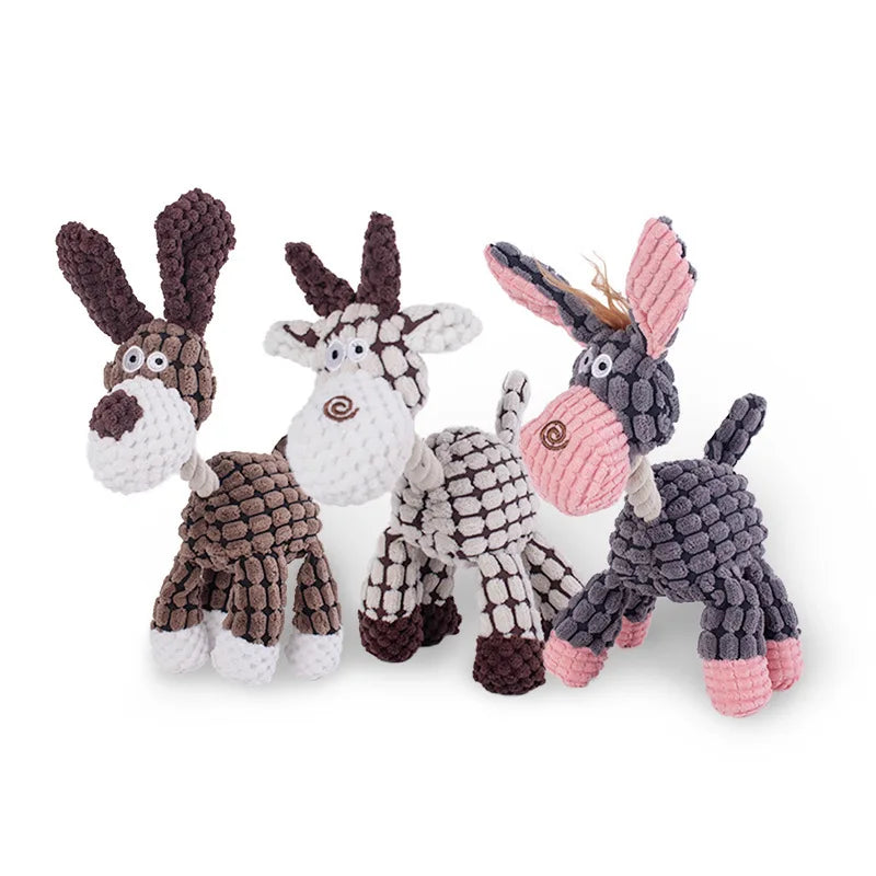 🐶Bite-Resistant Donkey Plush Dog Toy