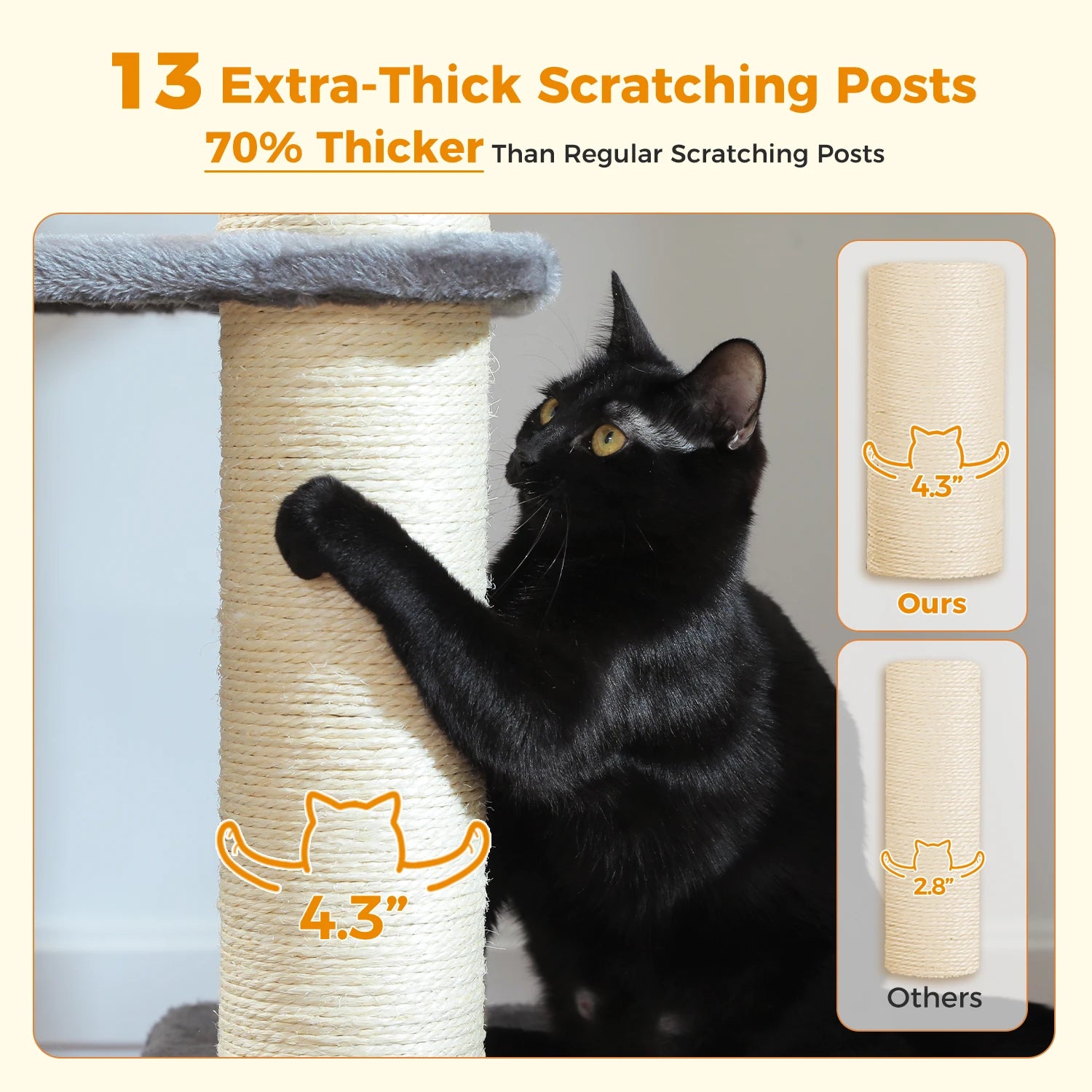 Extra-Large Climbing Tower for Big & Multi-Cat Homes