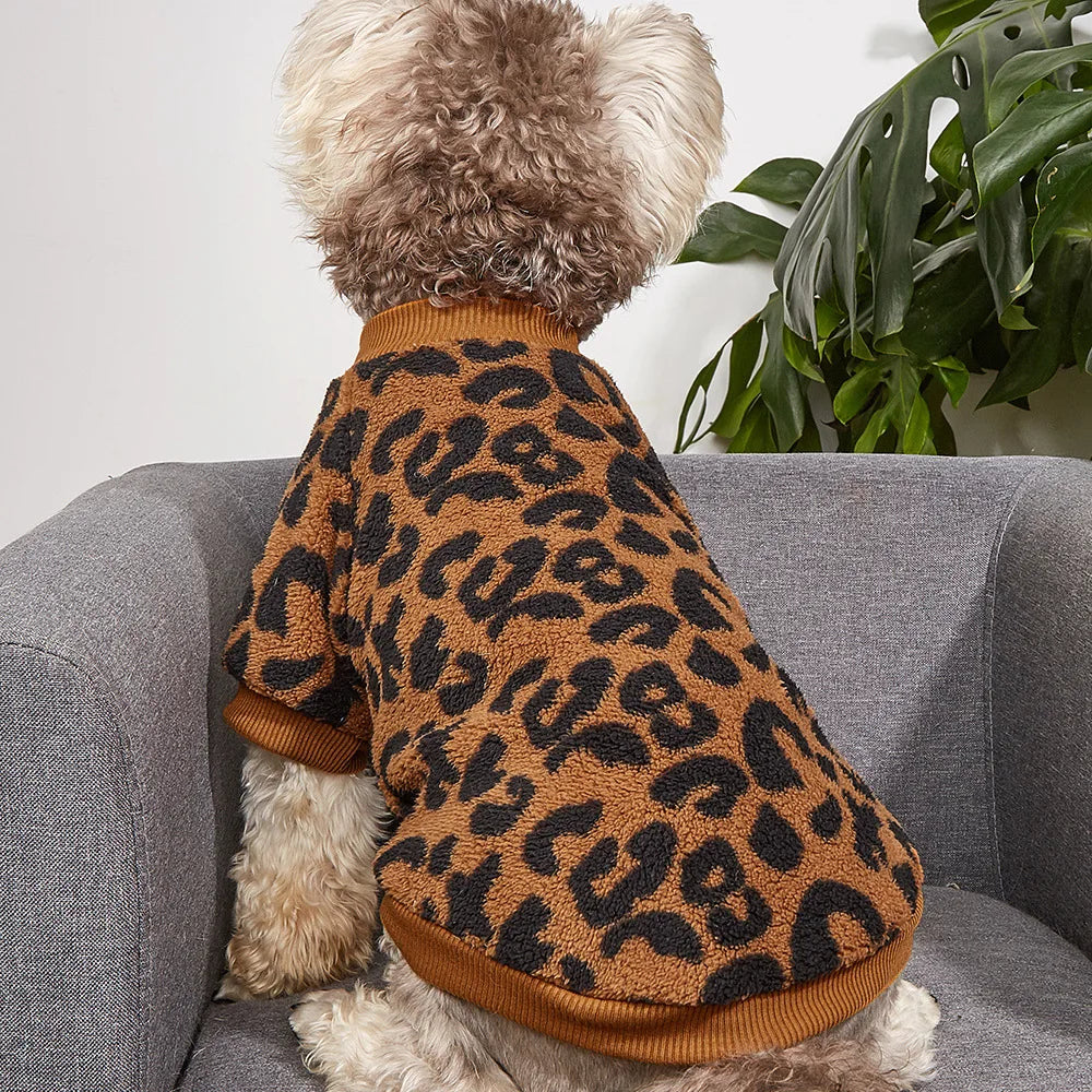 Leopard Cozy Dog Pullover