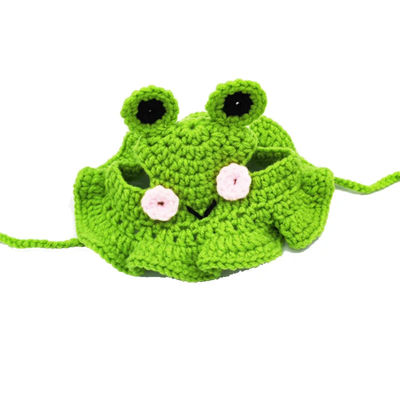 Cute Knit Cat & Dog Photo Hat (S/M)