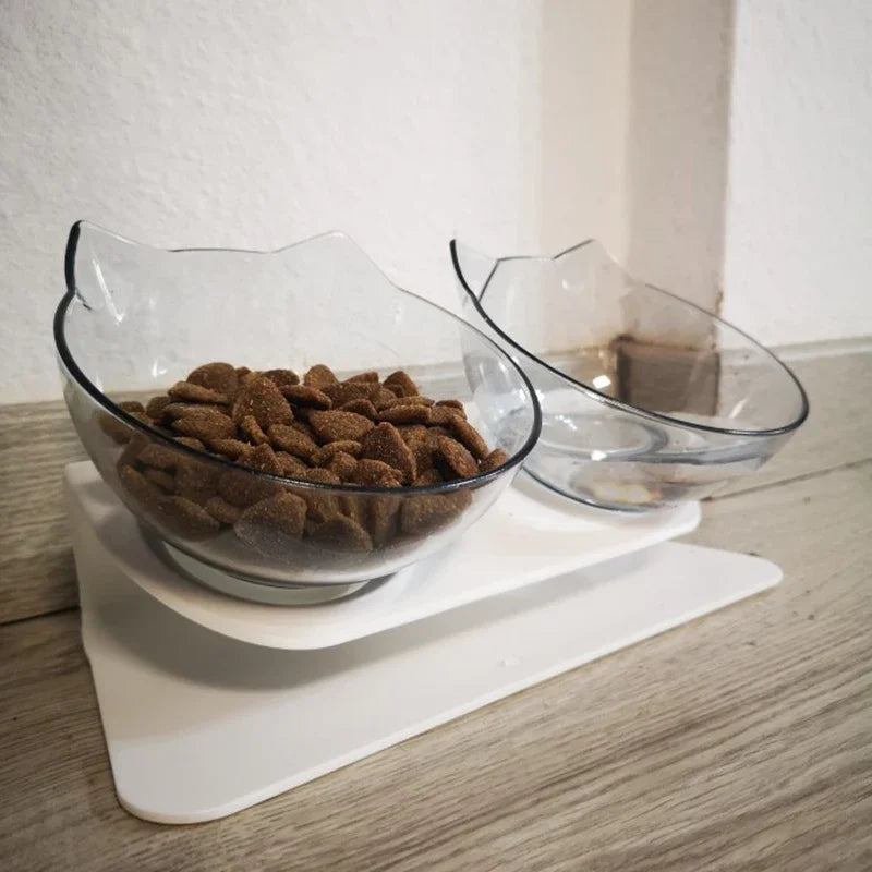 Detachable Food & Water Bowl Set for Cats & Small Dogs