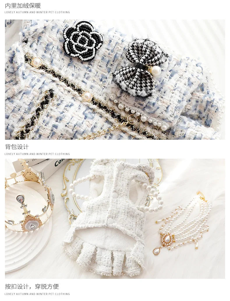 Luxury Princess Pet Dress with Matching Bag 👑✨