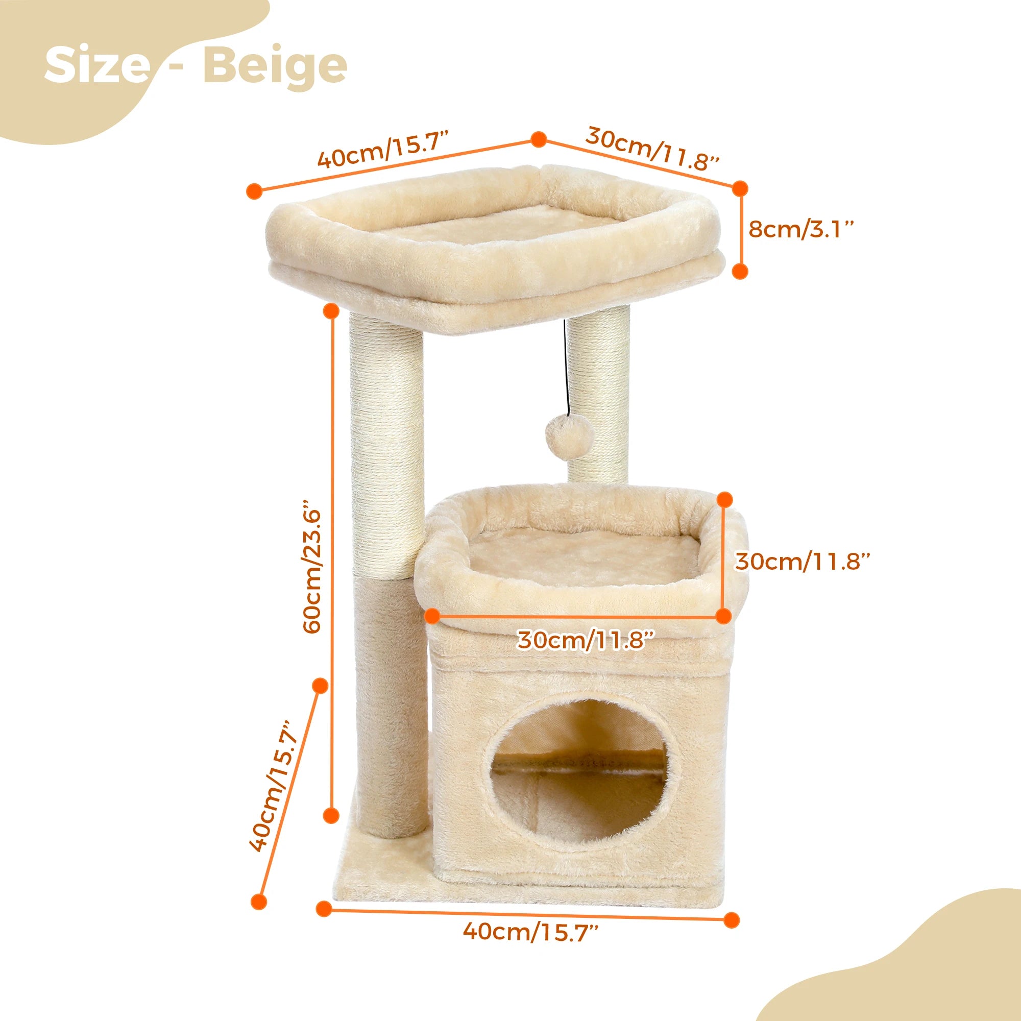 MiniNest Plush Cat Tower
