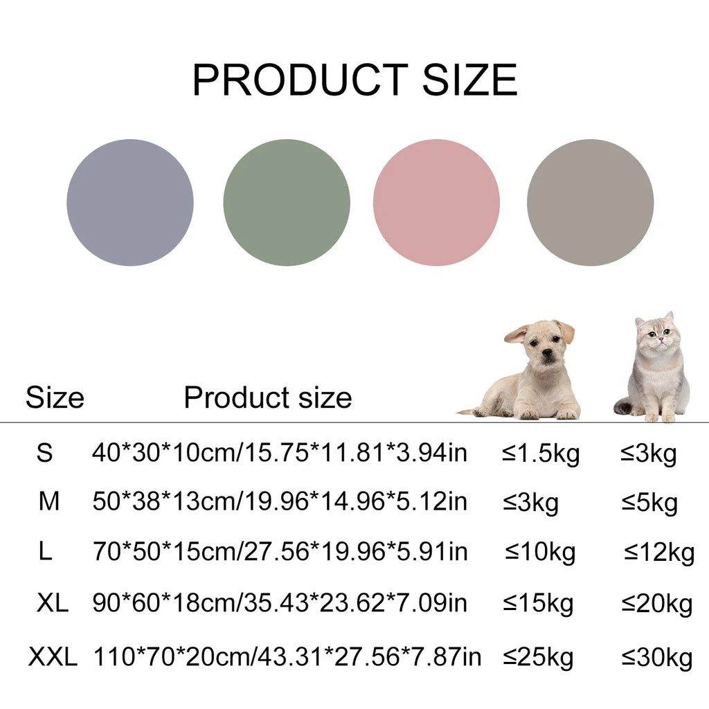 Cozy Corduroy Pet Sofa Bed – Soft Washable Nest for Dogs