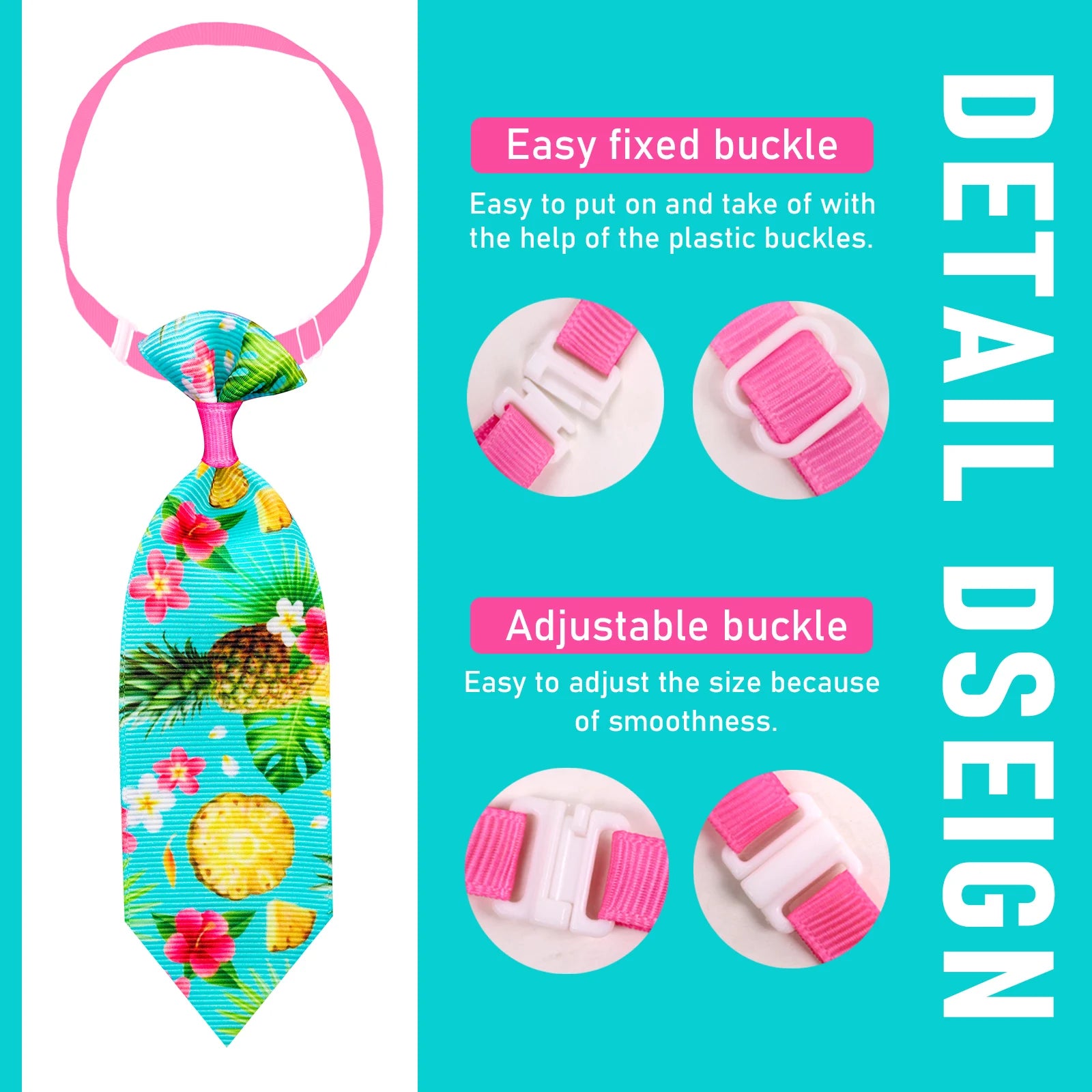Colorful Pet Neckties Pack (10pcs)