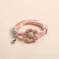 Necklace for Paws: Cozy Flower Bell Cat Collar