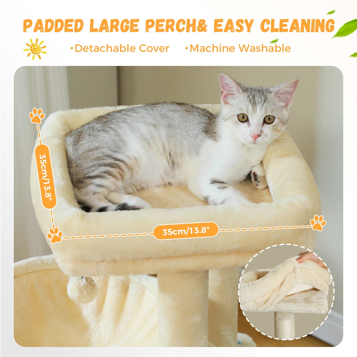 All-in-One Cozy Climbing & Resting Tower for Indoor Cats