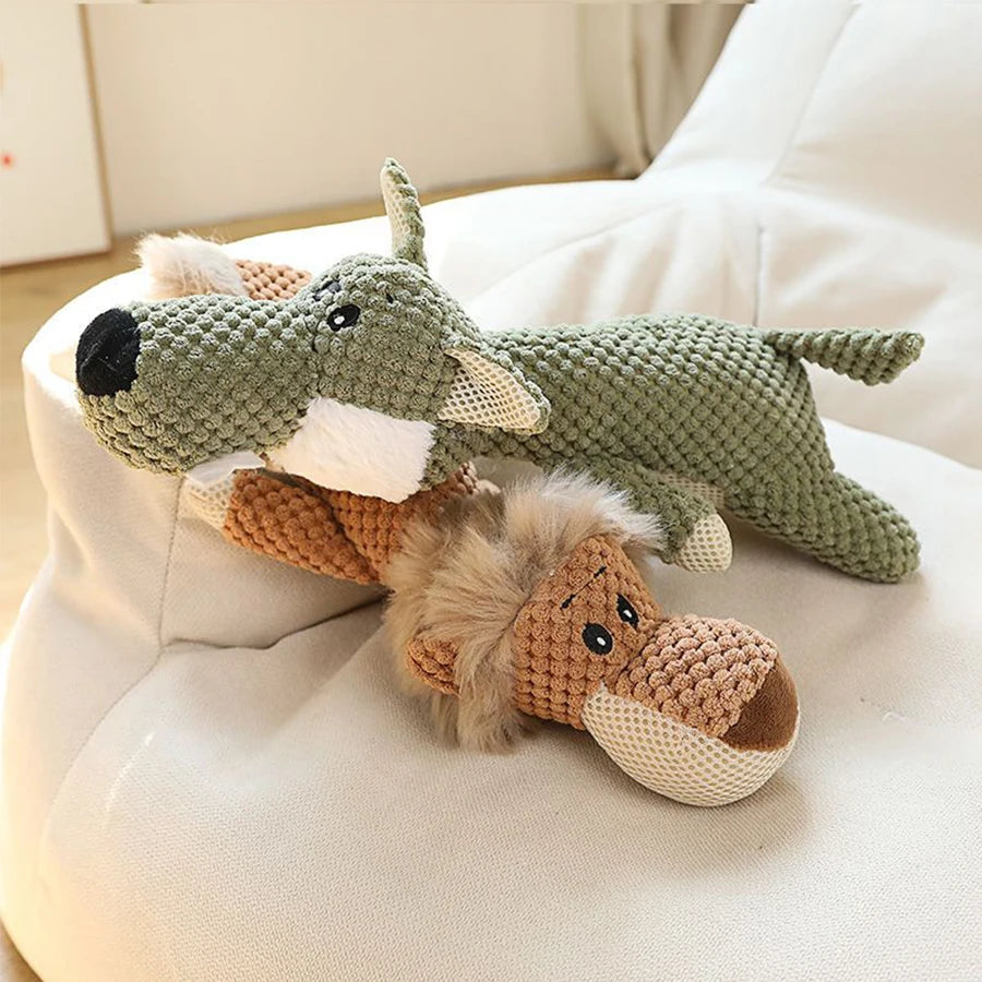 🐘Wild Pals Squeaky Plush Dog Toy