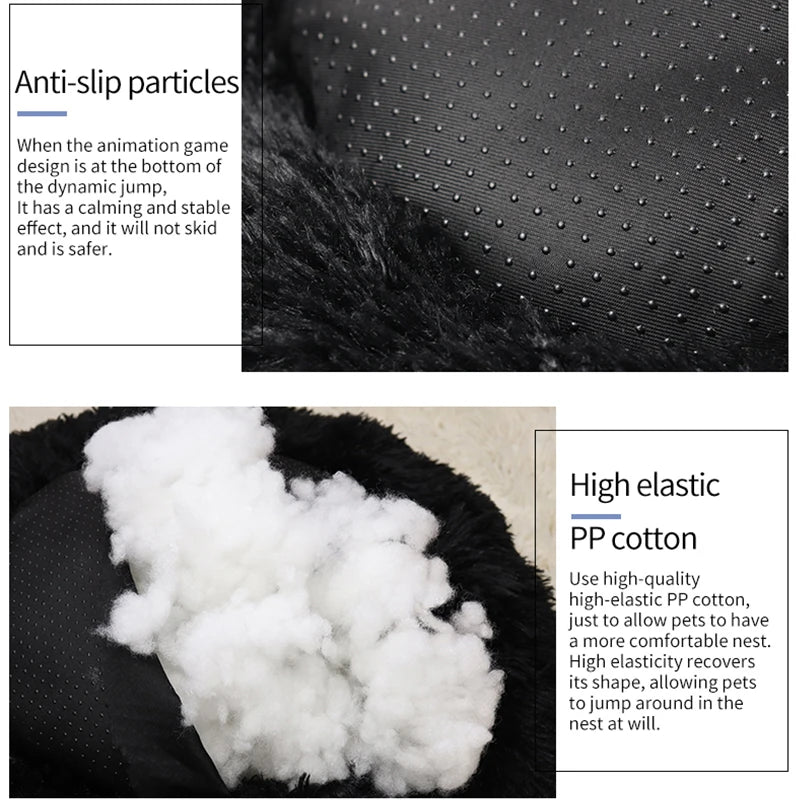 Super Soft Plush Pet Bed – Washable Calming Donut Bed for Cats & Dogs, Cozy Winter Sleeping Nest