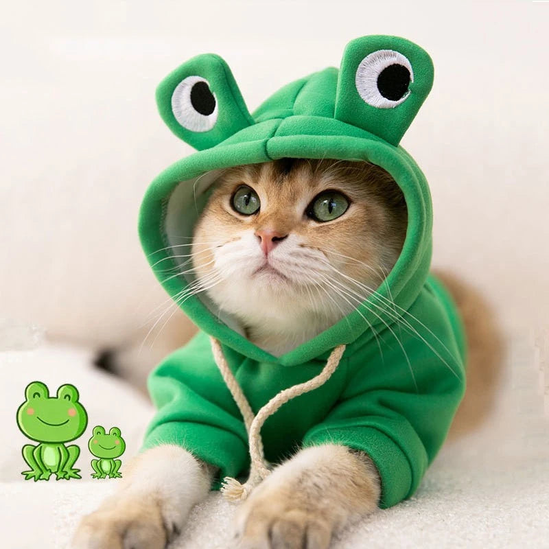 Cozy Mouse Hoodie Jumpsuit for Dogs & Cats (Warm Fleece Winter Costume for Small Pets) 🐭💛