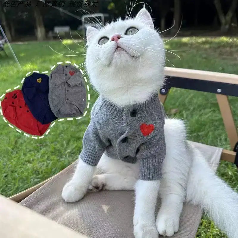 Love Heart Dog Hoodie Sweater ❤️🐶