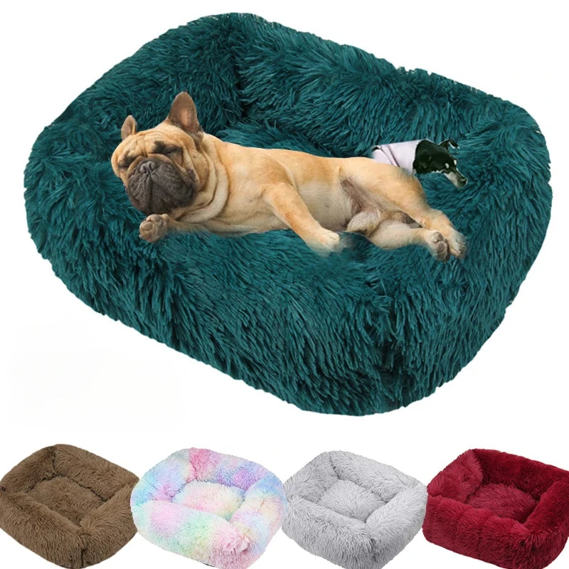 CloudCalm Plush Dog Bed