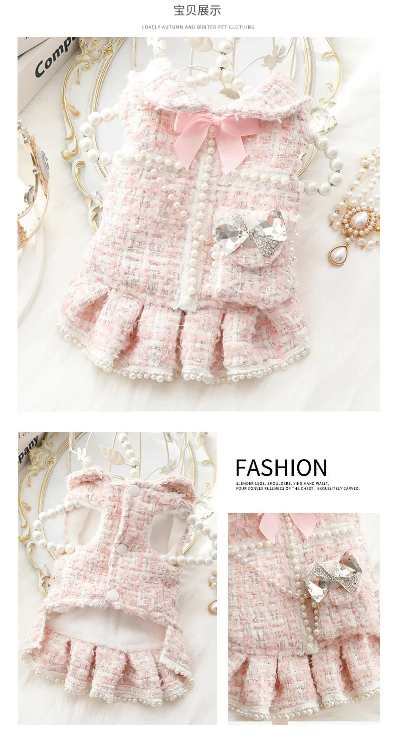 Luxury Princess Pet Dress with Matching Bag 👑✨