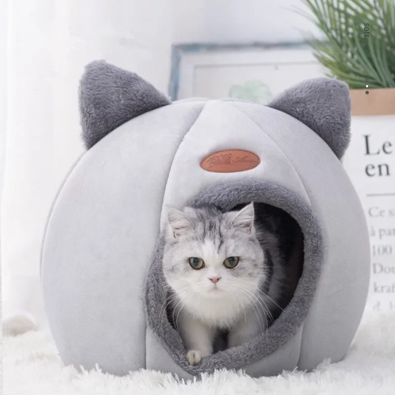 SoftNest Cozy Cat Cave Bed