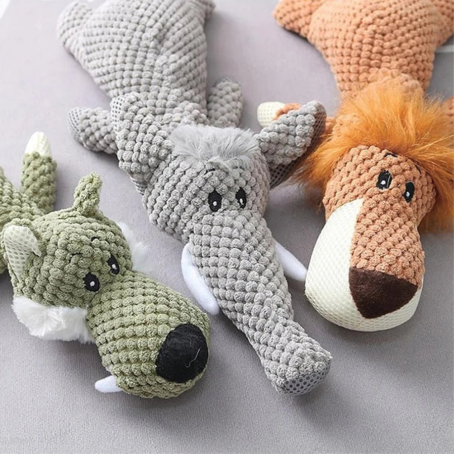 🐘Wild Pals Squeaky Plush Dog Toy