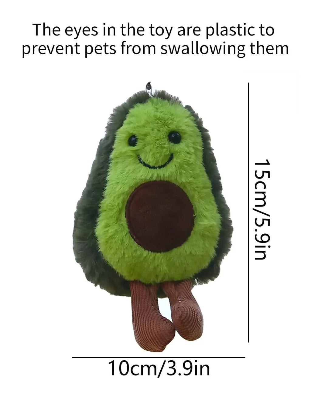 🥑Smiley Avocado Plush Pet Toy
