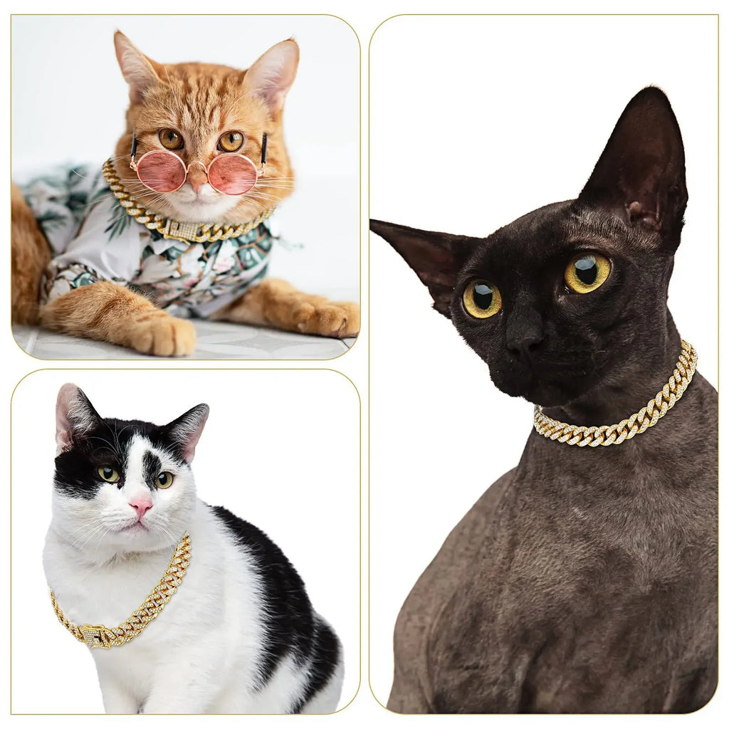 Diamond Cuban Chain Pet Necklace