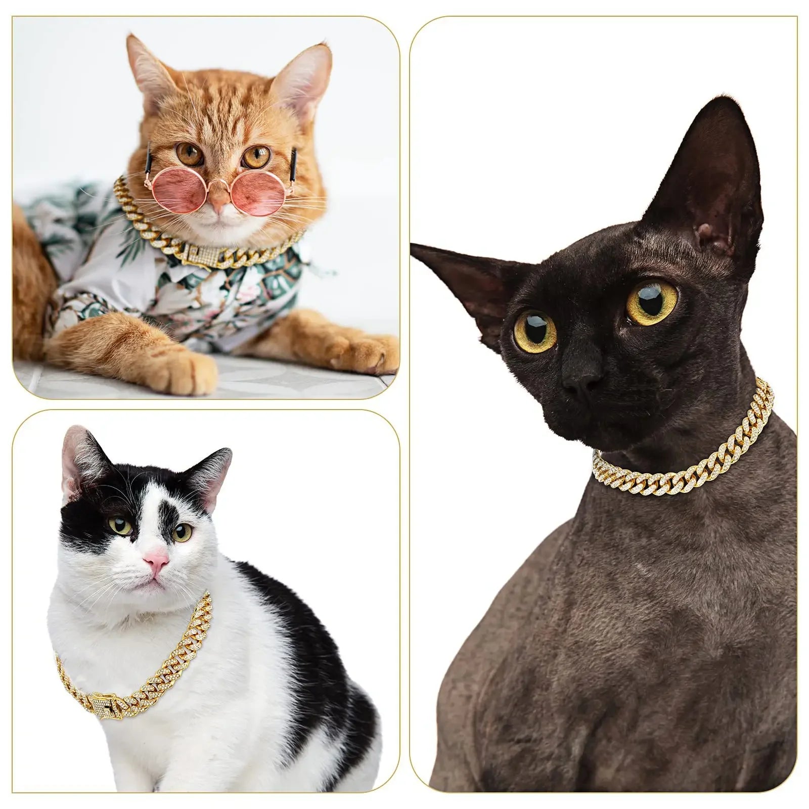 Diamond Cuban Chain Pet Necklace