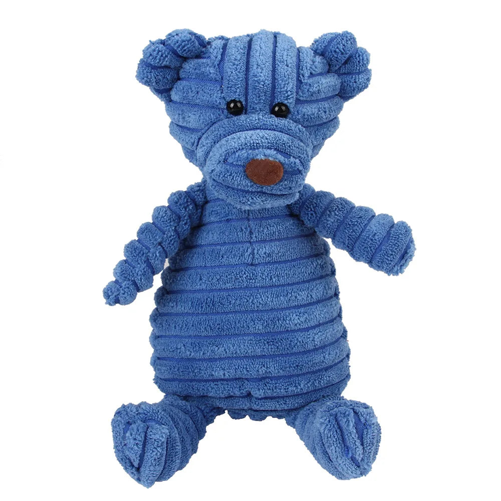 🐷 Crunchy Pals Corduroy Squeaky Dog Toy