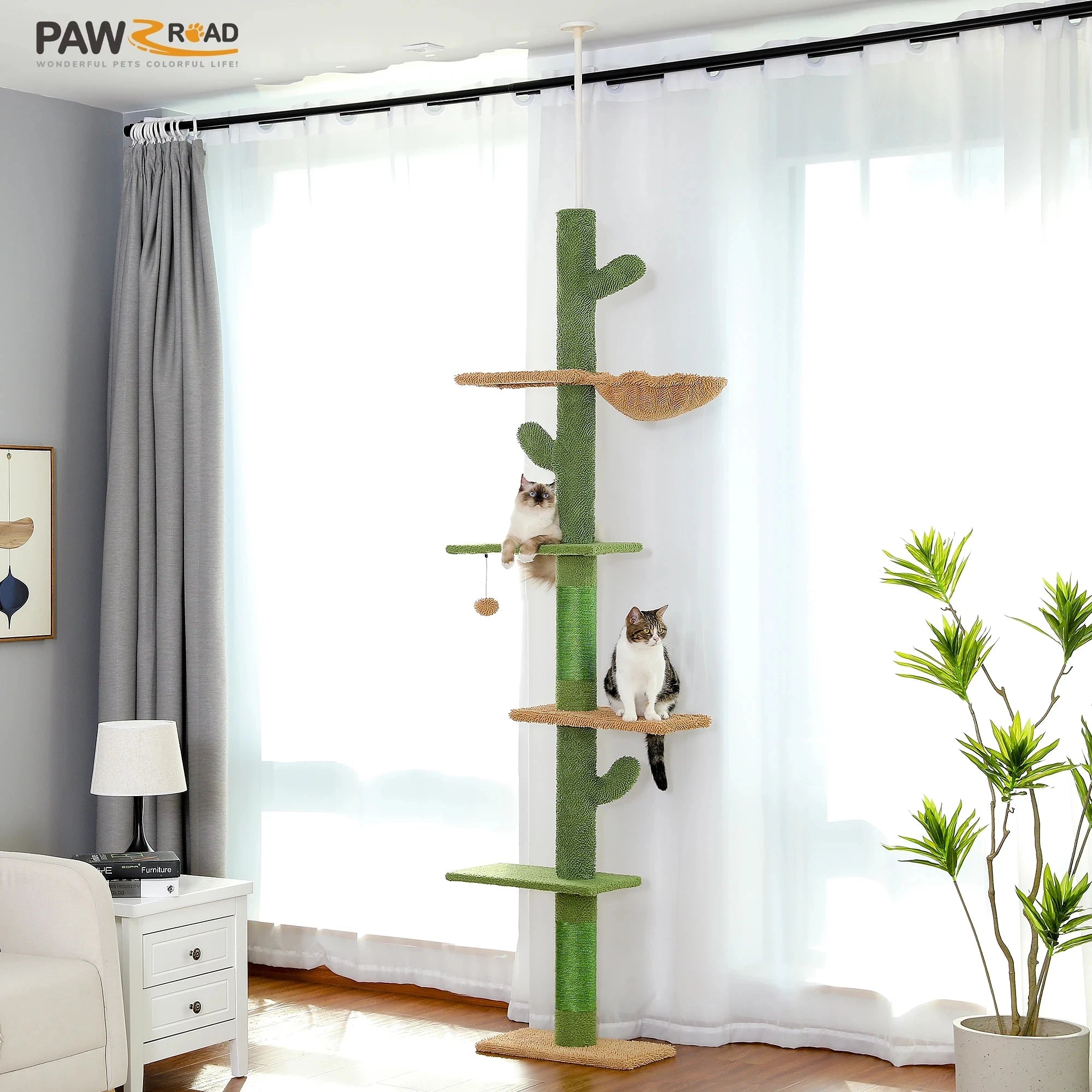 Floor-to-Ceiling Vertical Playground for Curious Cats