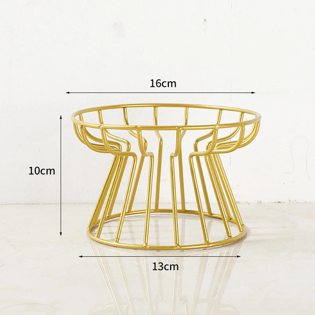 Wide Ceramic Whisker-Friendly Cat Bowl with Iron Stand