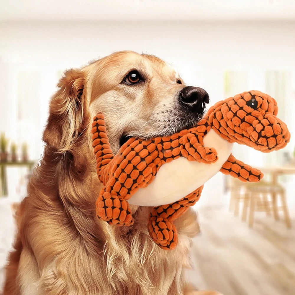 A playful plush companion designed for gentle chewing, cuddling, and everyday fun
