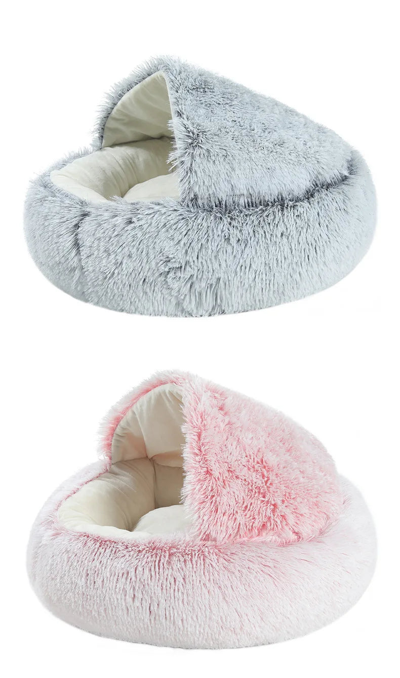 Plush Shell Haven Pet Bed