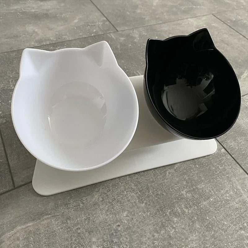 Detachable Food & Water Bowl Set for Cats & Small Dogs