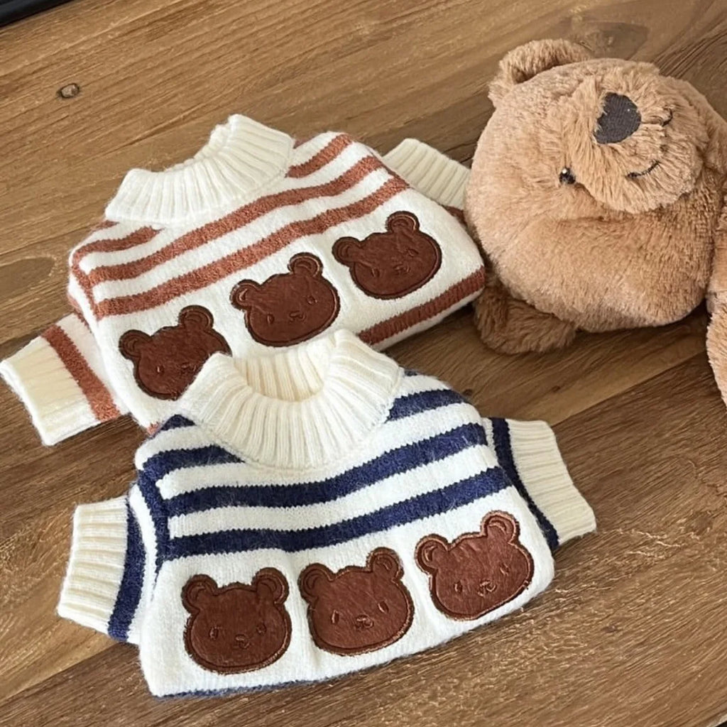 Striped Wool Dog Sweater (Autumn/Winter)