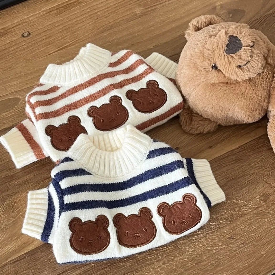Striped Wool Dog Sweater (Autumn/Winter)