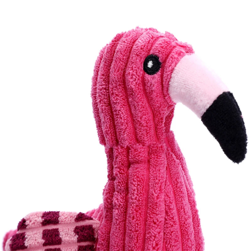 Flamingo Plush Squeaky Toy