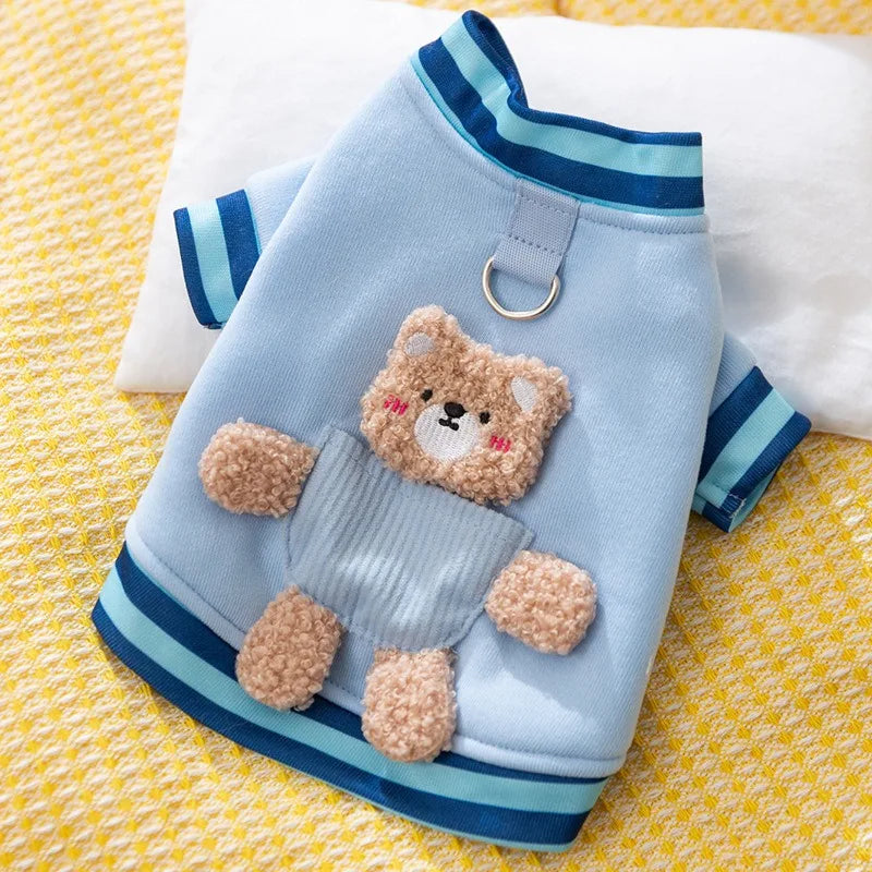 Cozy Mouse Hoodie Jumpsuit for Dogs & Cats (Warm Fleece Winter Costume for Small Pets) 🐭💛