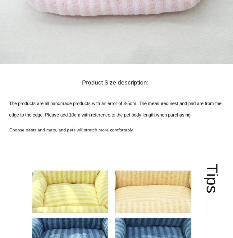 Mini Sofa Pet Bed (Cozy Linen Couch for Small Dogs & Cats) 🛋️🐾