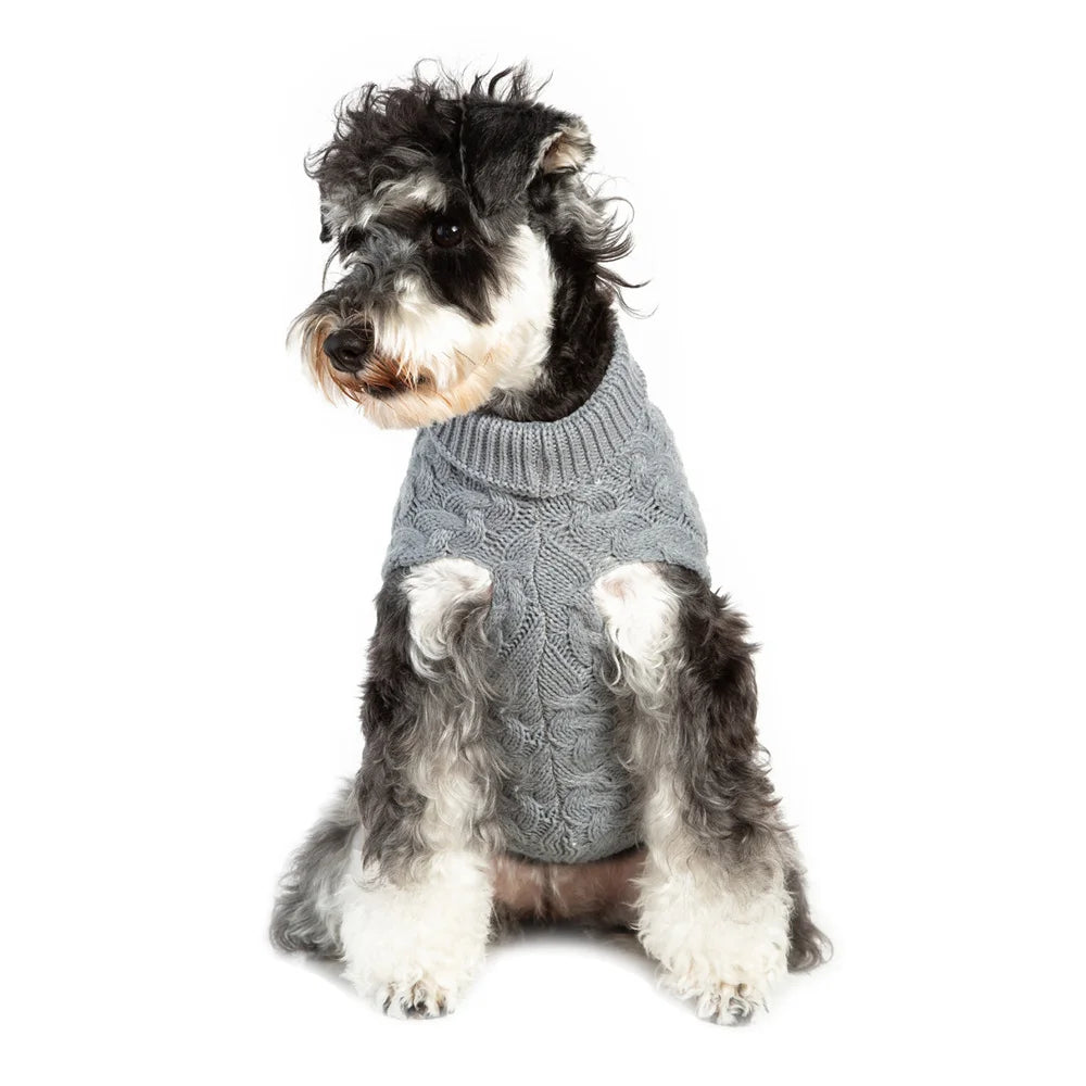 Warm Knit Dog Sweater for Small Dogs – Solid Color Pullover (XS–XXL)