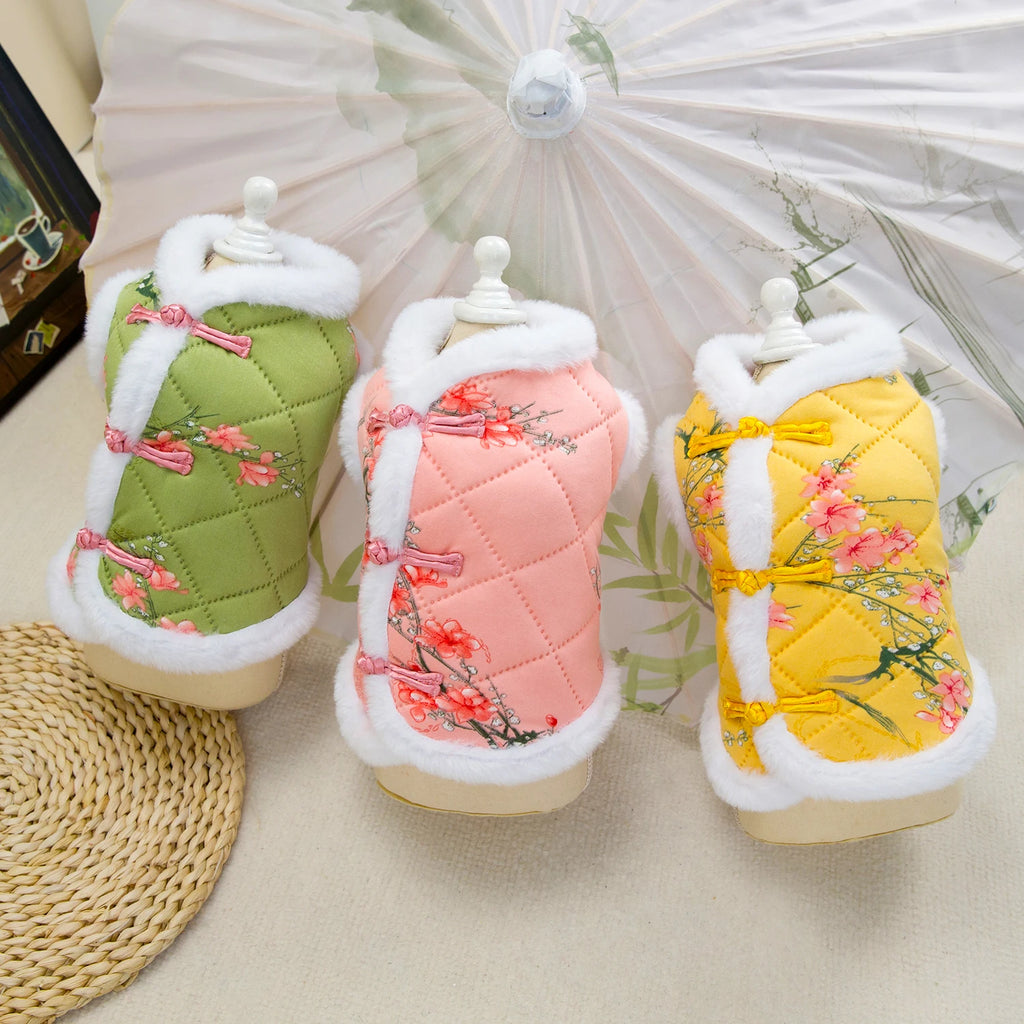 Chinese New Year Tang Suit Warm Dog Vest Jacket 🧧🐶✨