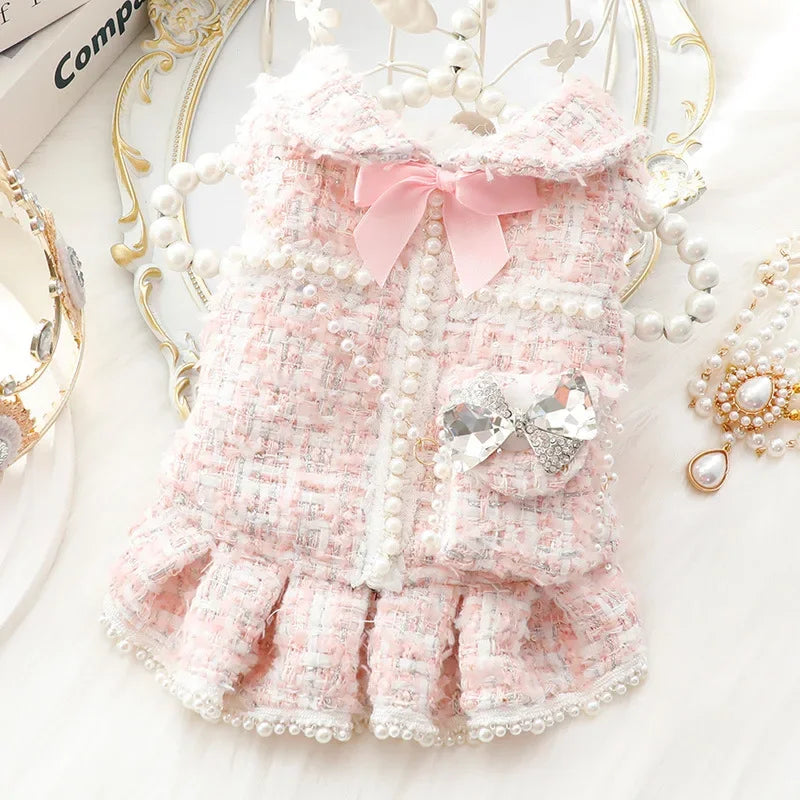 Luxury Princess Pet Dress with Matching Bag 👑✨