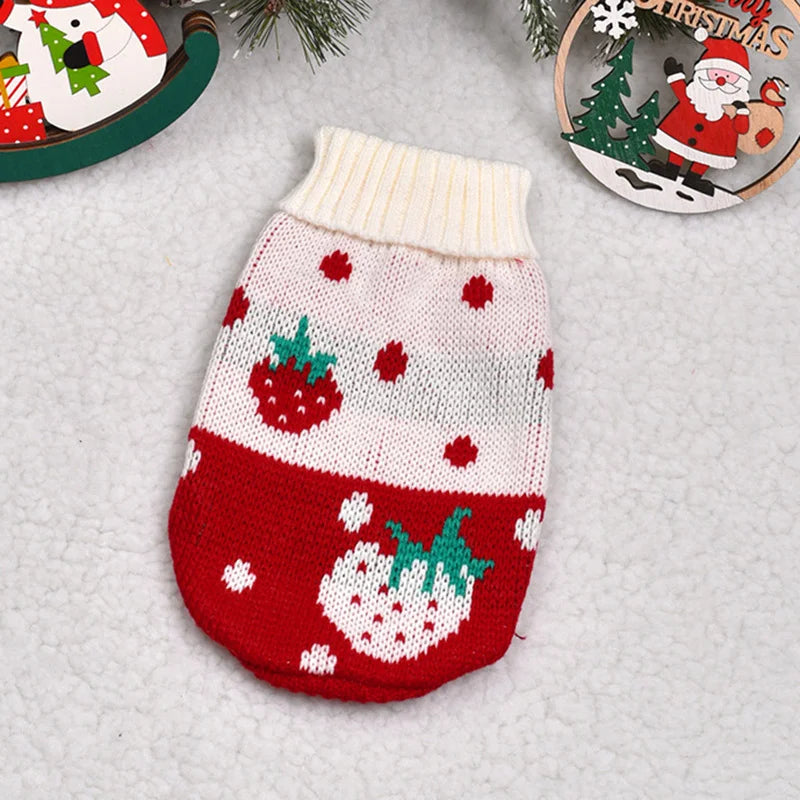 Warm Cartoon Cat Sweater for Cats & Kittens – Winter Knit Pullover