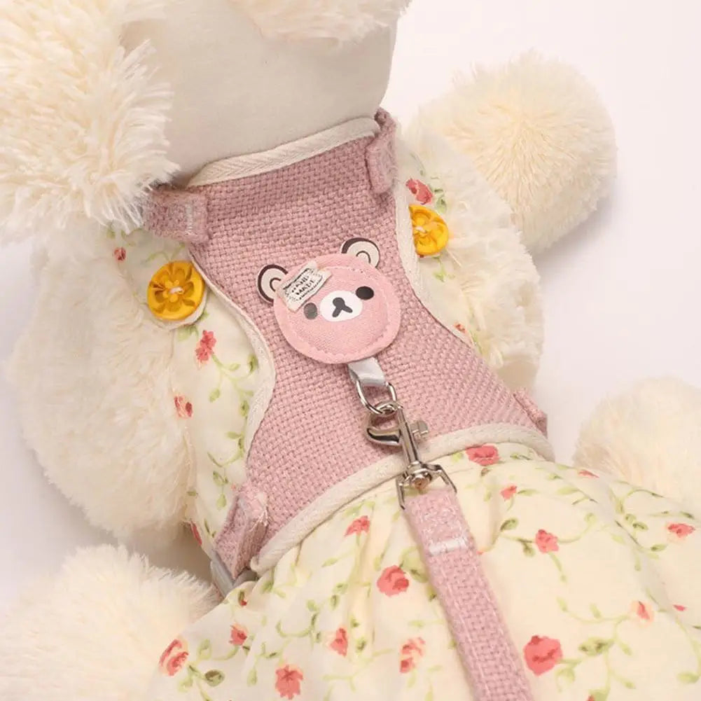 Necklace for Paws: Cozy Vest Harness + Leash Set