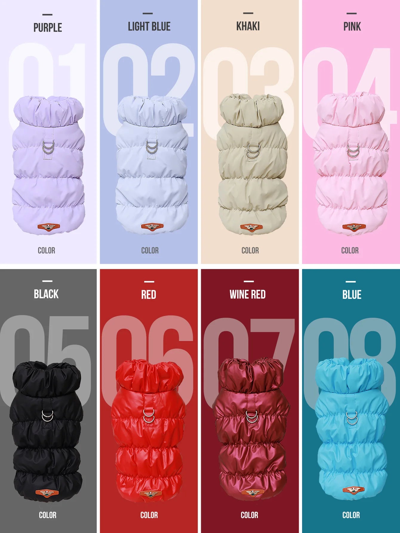 Winter Dog Jacket Warm Coat