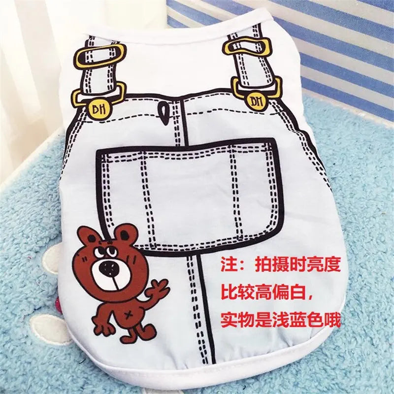 Cartoon Summer Dog Vest T-Shirt 🐶🍭