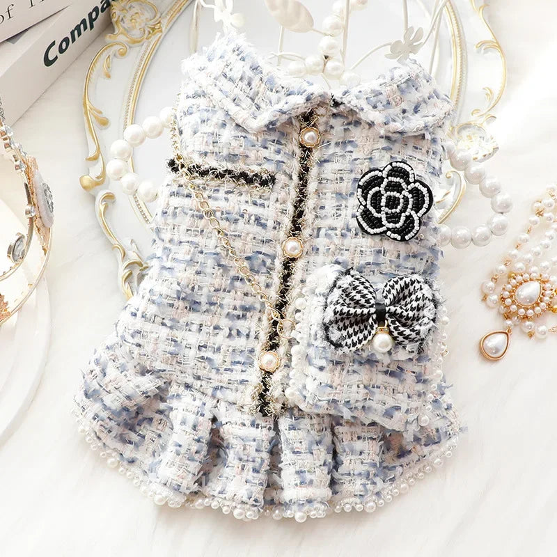 Luxury Princess Pet Dress with Matching Bag 👑✨