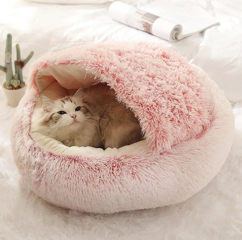 Plush Shell Haven Pet Bed