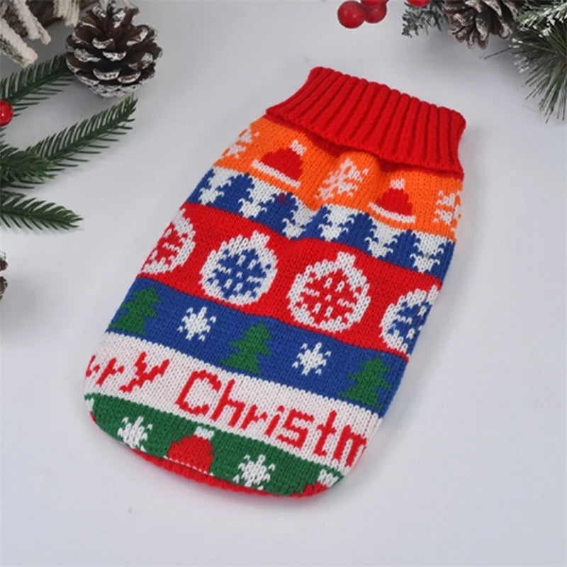 Warm Cartoon Cat Sweater for Cats & Kittens – Winter Knit Pullover
