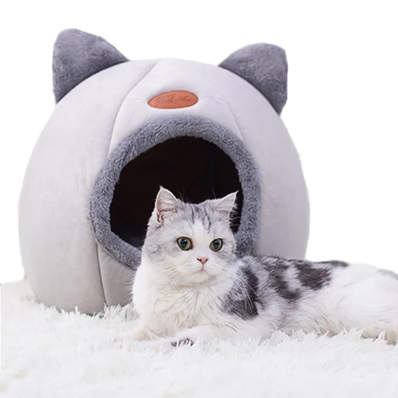 SoftNest Cozy Cat Cave Bed