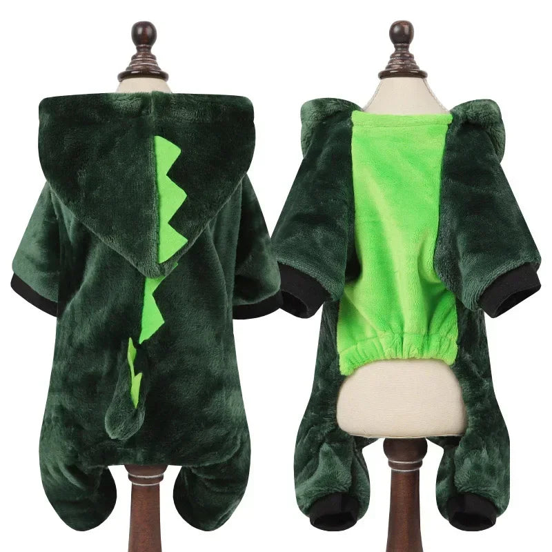 Cartoon Animal Fleece Pet Jumpsuit Pajama (Dogs & Cats)