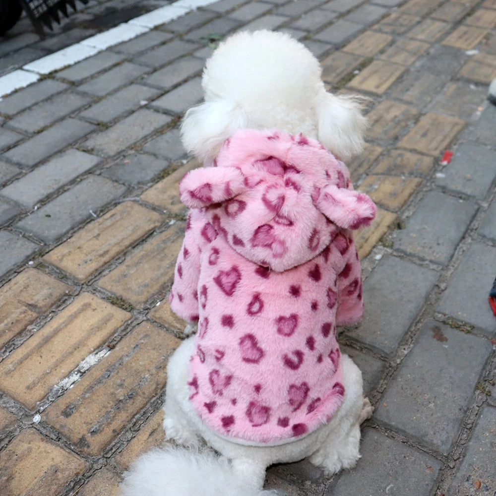 WildWarm Leopard Pet Hoodie