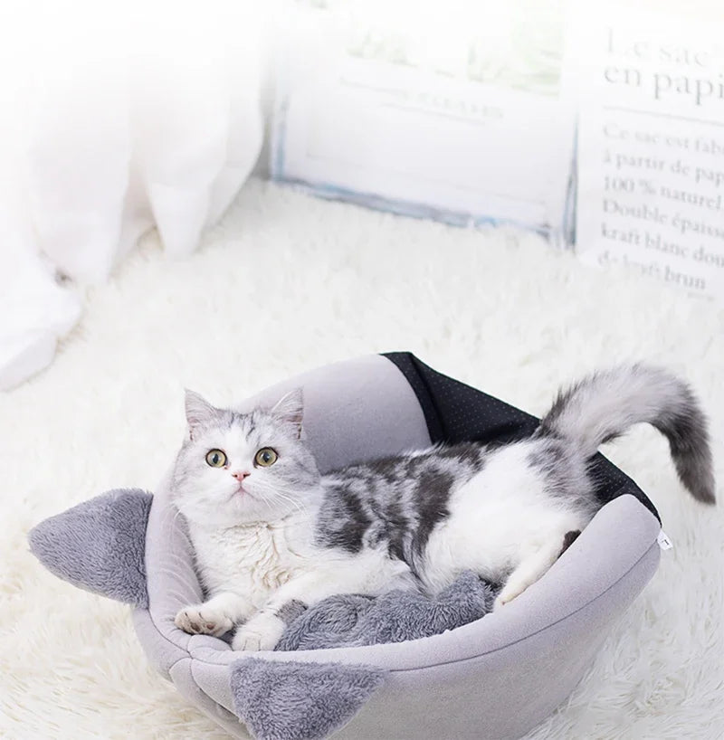 SoftNest Cozy Cat Cave Bed
