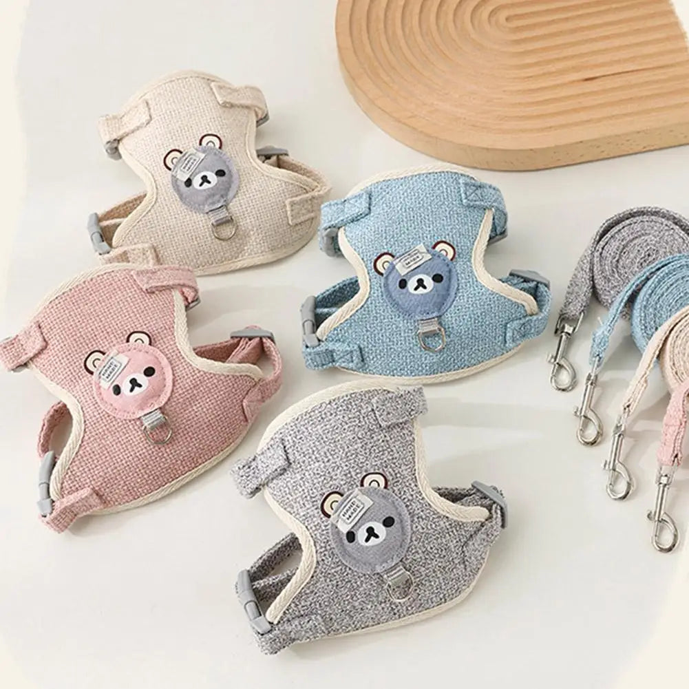 Necklace for Paws: Cozy Vest Harness + Leash Set