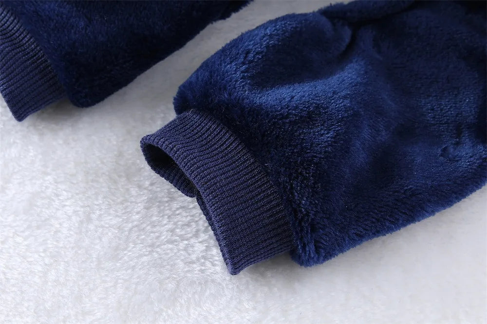 Cozy Bear Stripe Pet Jumpsuit